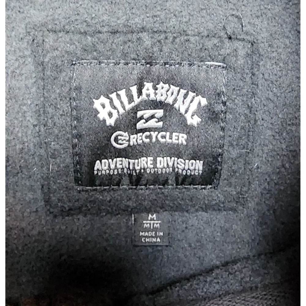 Billabong Boundary Trail Zip Up Fleece Black Mens Size Medium